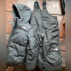 North Face jacket and snow pants